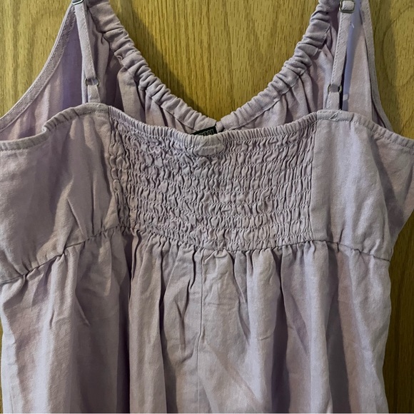 Wild Fable Women’s Ruched Linen Slip Dress Lavender NWT Target Plus - Picture 9 of 10